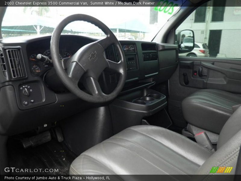 Summit White / Medium Dark Pewter 2003 Chevrolet Express 3500 Commercial Van
