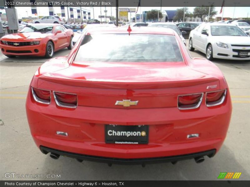 Victory Red / Black 2012 Chevrolet Camaro LT/RS Coupe