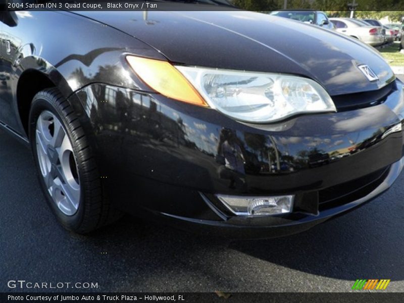 Black Onyx / Tan 2004 Saturn ION 3 Quad Coupe