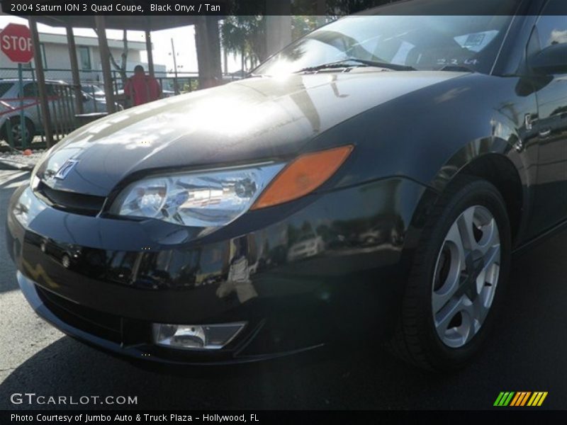 Black Onyx / Tan 2004 Saturn ION 3 Quad Coupe