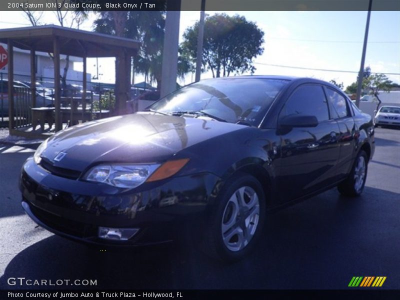 Black Onyx / Tan 2004 Saturn ION 3 Quad Coupe