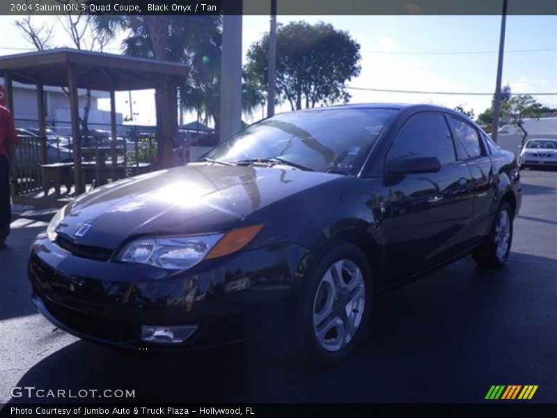 Black Onyx / Tan 2004 Saturn ION 3 Quad Coupe