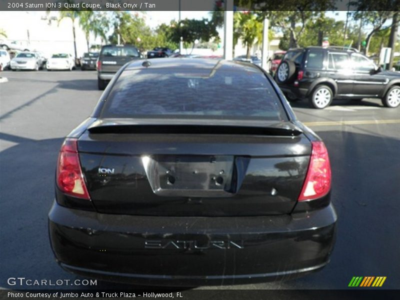 Black Onyx / Tan 2004 Saturn ION 3 Quad Coupe