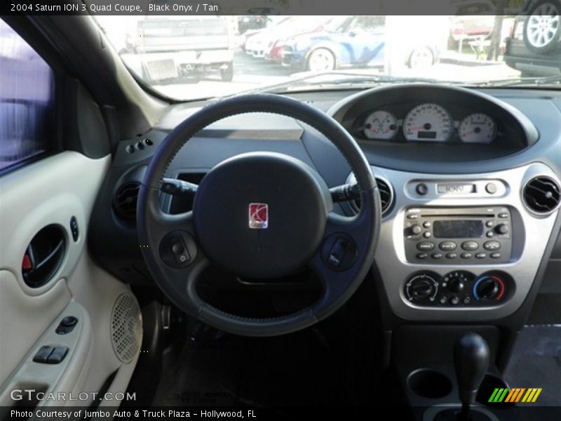 Black Onyx / Tan 2004 Saturn ION 3 Quad Coupe