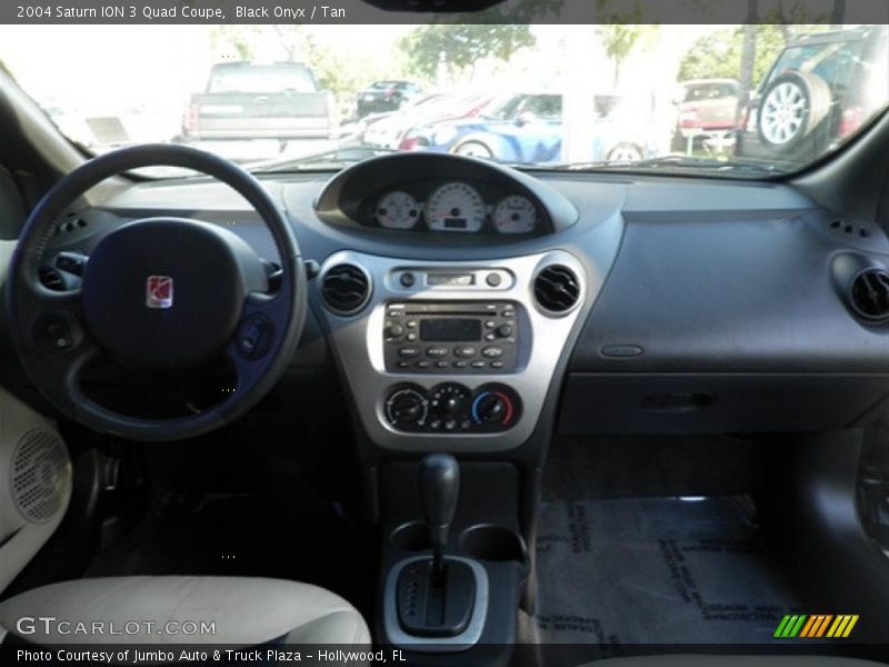 Black Onyx / Tan 2004 Saturn ION 3 Quad Coupe