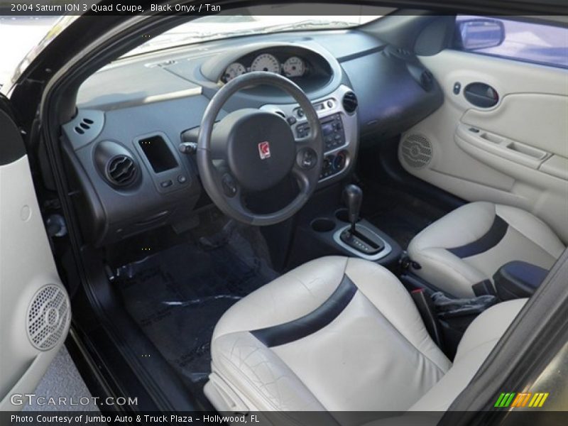  2004 ION 3 Quad Coupe Tan Interior