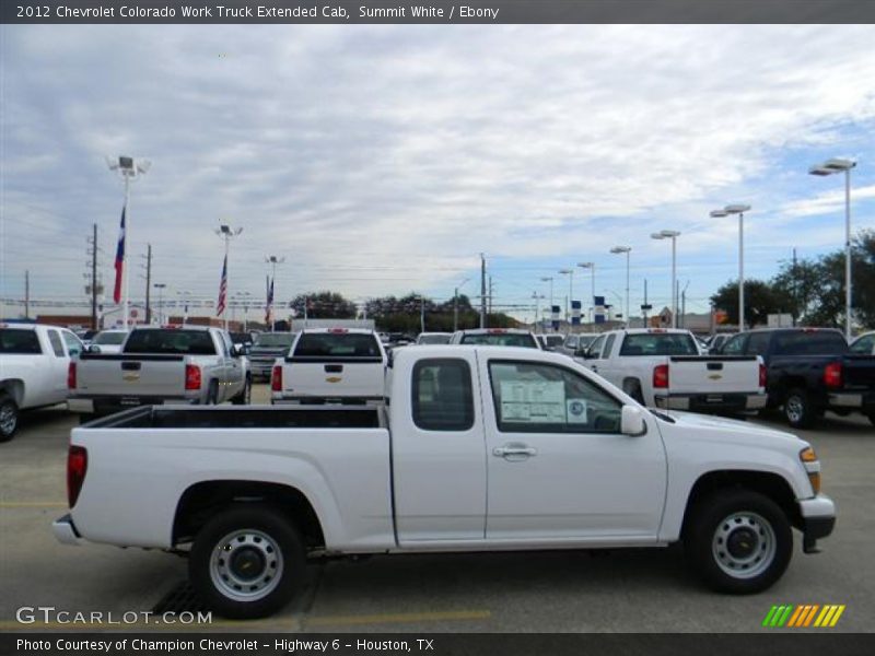 Summit White / Ebony 2012 Chevrolet Colorado Work Truck Extended Cab