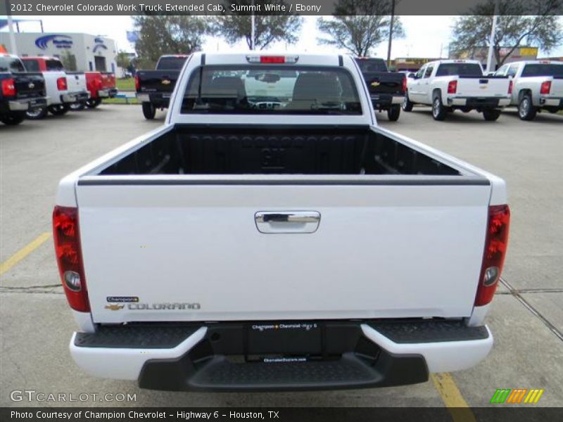 Summit White / Ebony 2012 Chevrolet Colorado Work Truck Extended Cab