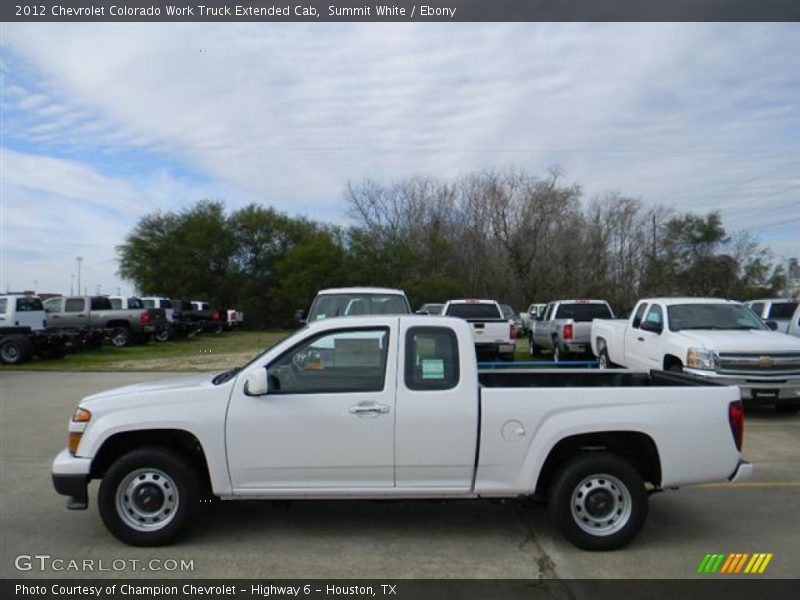 Summit White / Ebony 2012 Chevrolet Colorado Work Truck Extended Cab