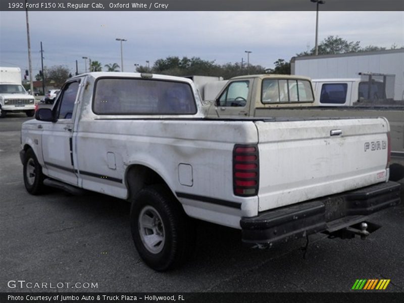 Oxford White / Grey 1992 Ford F150 XL Regular Cab