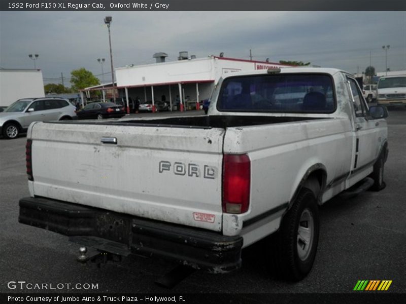 Oxford White / Grey 1992 Ford F150 XL Regular Cab