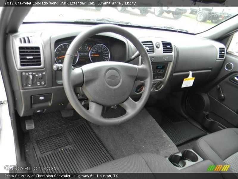 Dashboard of 2012 Colorado Work Truck Extended Cab