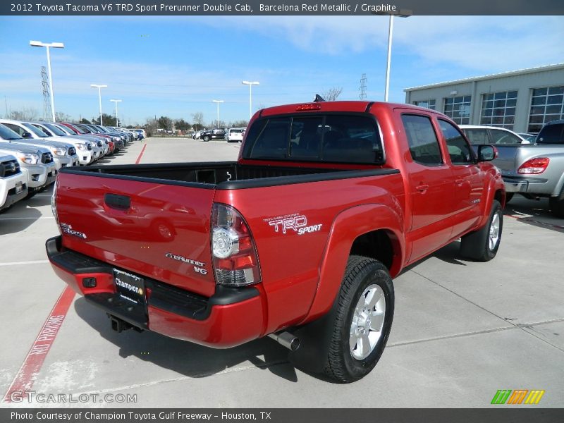 Barcelona Red Metallic / Graphite 2012 Toyota Tacoma V6 TRD Sport Prerunner Double Cab