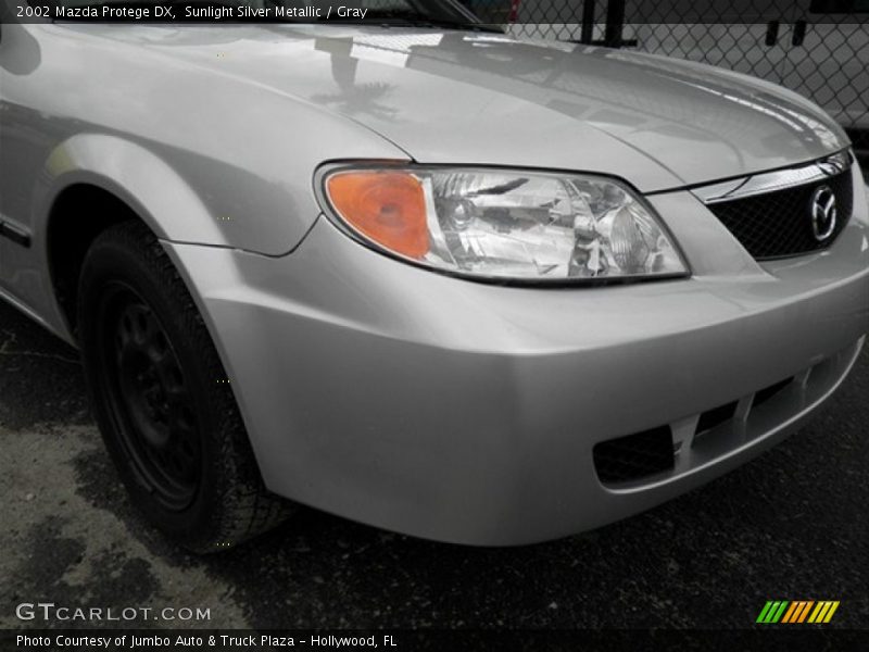 Sunlight Silver Metallic / Gray 2002 Mazda Protege DX