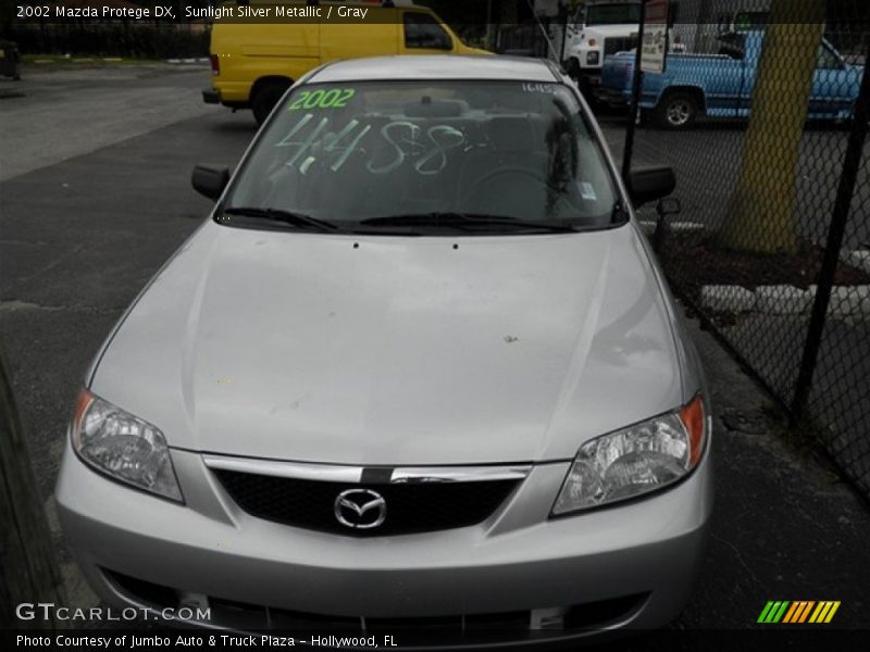Sunlight Silver Metallic / Gray 2002 Mazda Protege DX