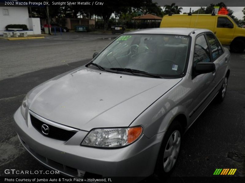 Sunlight Silver Metallic / Gray 2002 Mazda Protege DX
