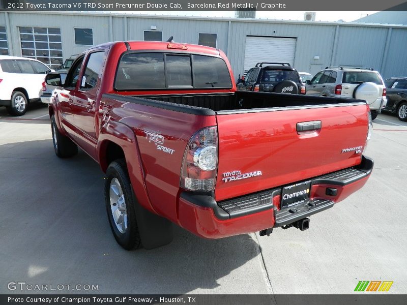 Barcelona Red Metallic / Graphite 2012 Toyota Tacoma V6 TRD Sport Prerunner Double Cab