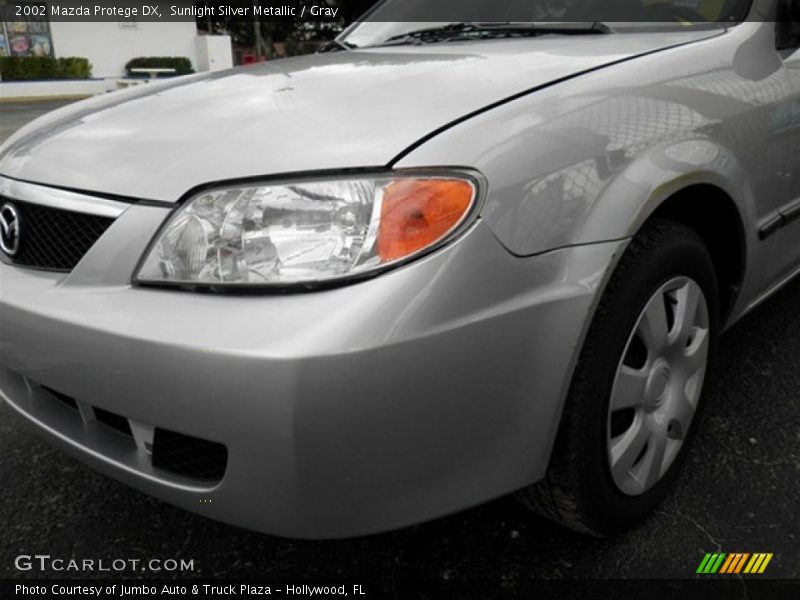Sunlight Silver Metallic / Gray 2002 Mazda Protege DX