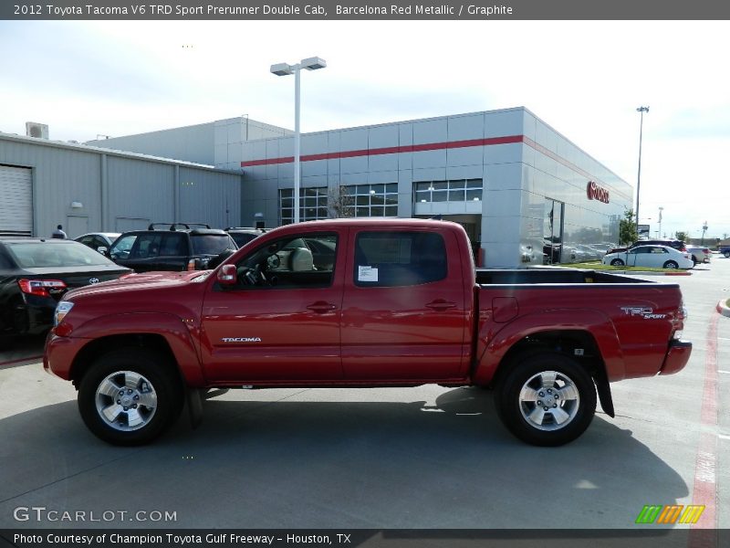 Barcelona Red Metallic / Graphite 2012 Toyota Tacoma V6 TRD Sport Prerunner Double Cab