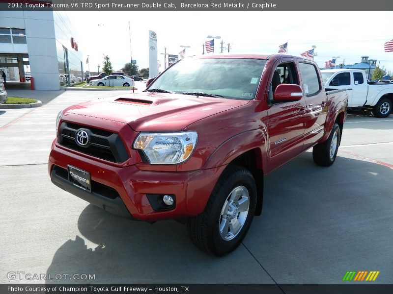 Barcelona Red Metallic / Graphite 2012 Toyota Tacoma V6 TRD Sport Prerunner Double Cab