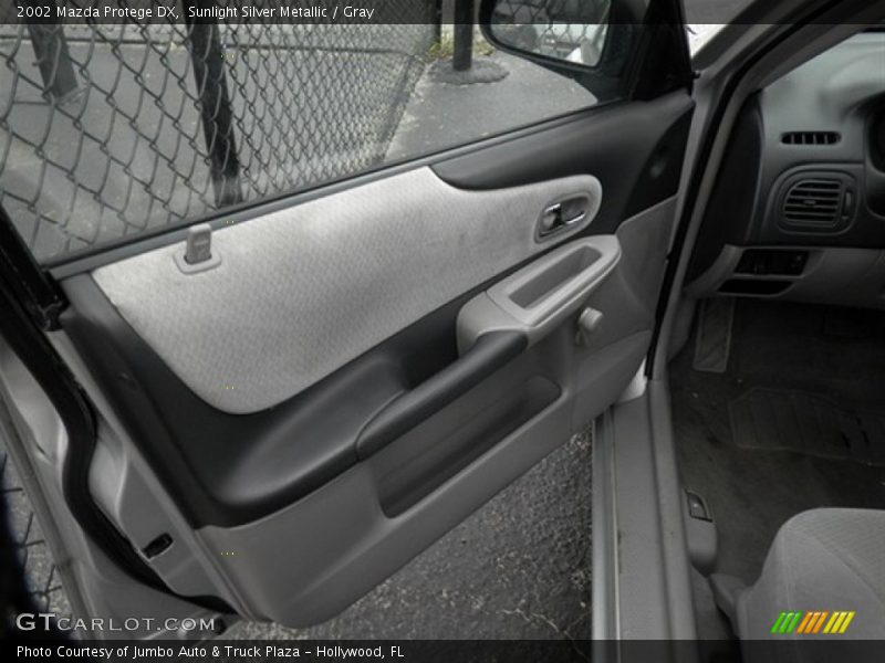 Sunlight Silver Metallic / Gray 2002 Mazda Protege DX