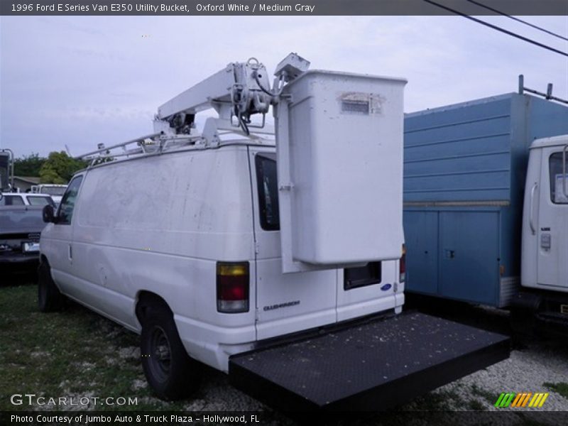 Oxford White / Medium Gray 1996 Ford E Series Van E350 Utility Bucket