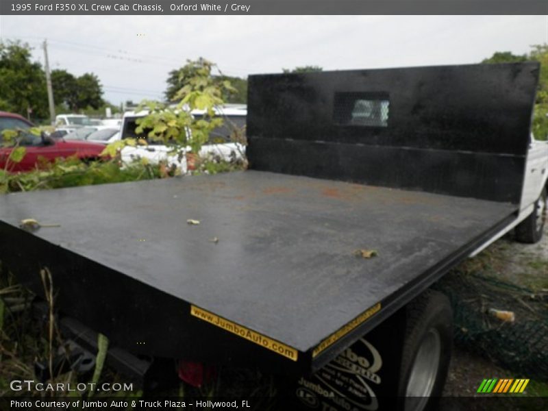 Oxford White / Grey 1995 Ford F350 XL Crew Cab Chassis