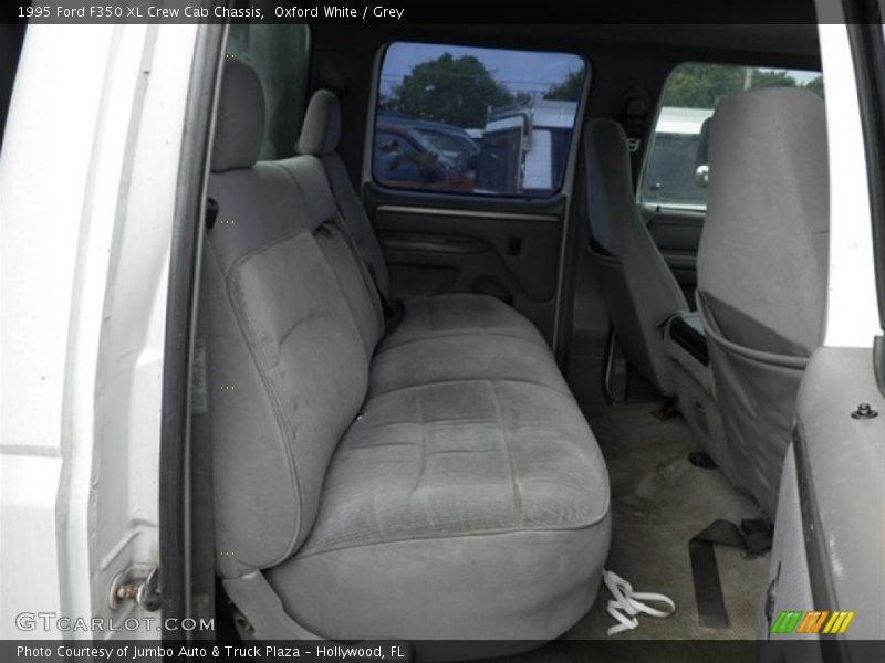 Oxford White / Grey 1995 Ford F350 XL Crew Cab Chassis