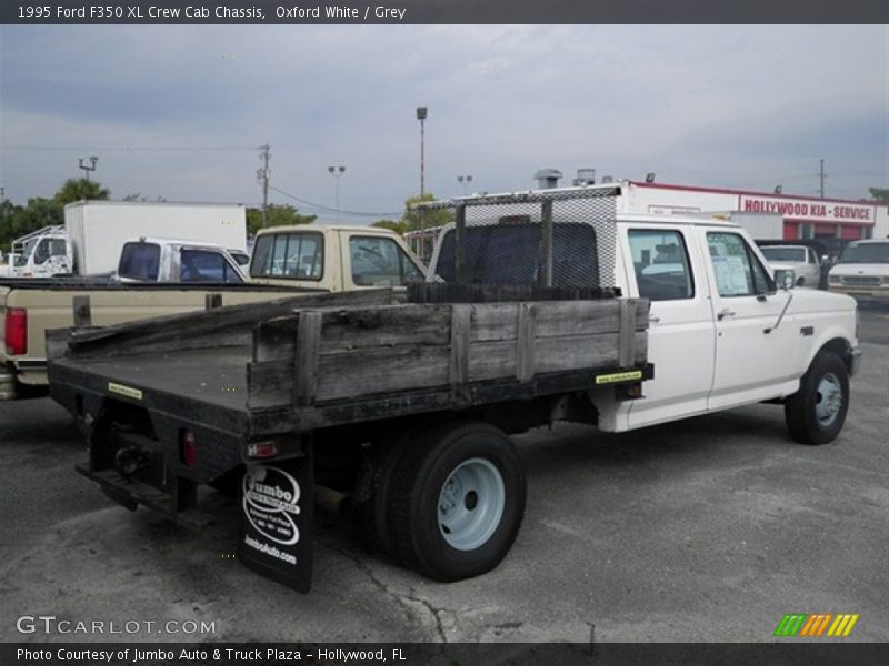 Oxford White / Grey 1995 Ford F350 XL Crew Cab Chassis