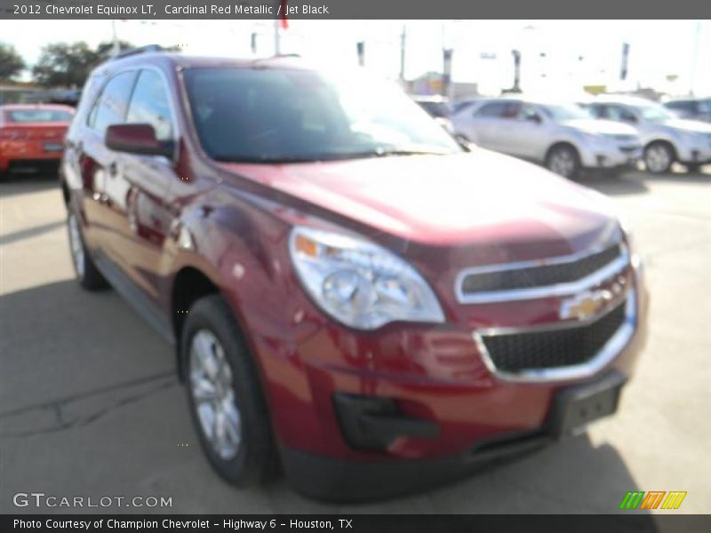 Cardinal Red Metallic / Jet Black 2012 Chevrolet Equinox LT