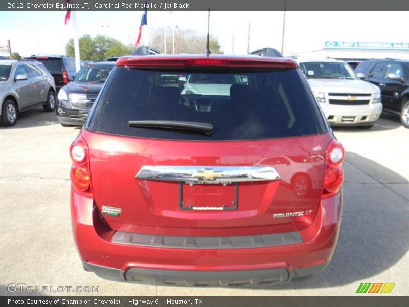 Cardinal Red Metallic / Jet Black 2012 Chevrolet Equinox LT