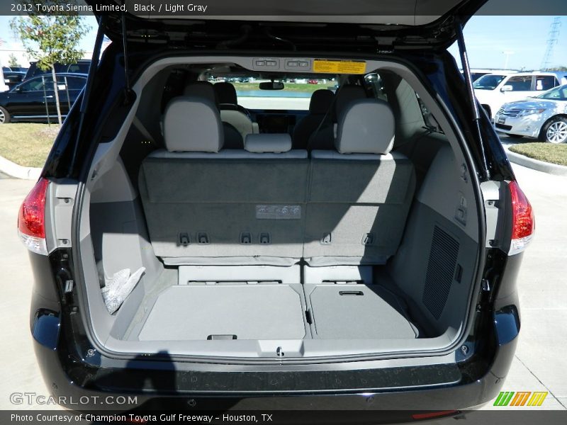 Black / Light Gray 2012 Toyota Sienna Limited
