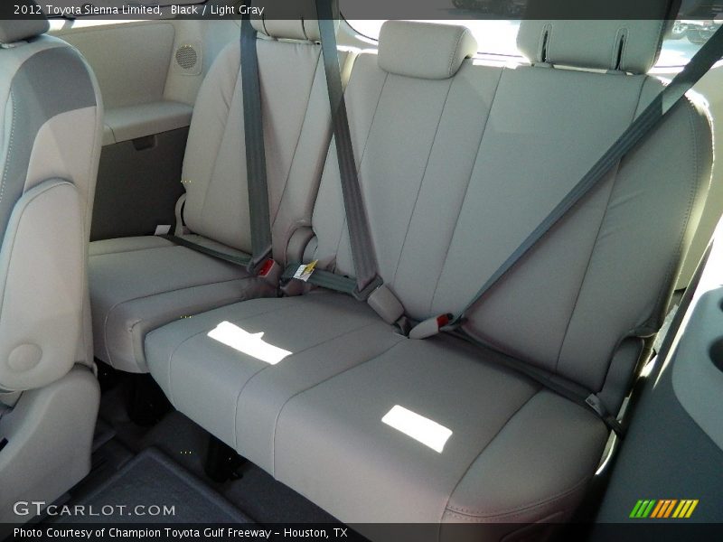 Black / Light Gray 2012 Toyota Sienna Limited