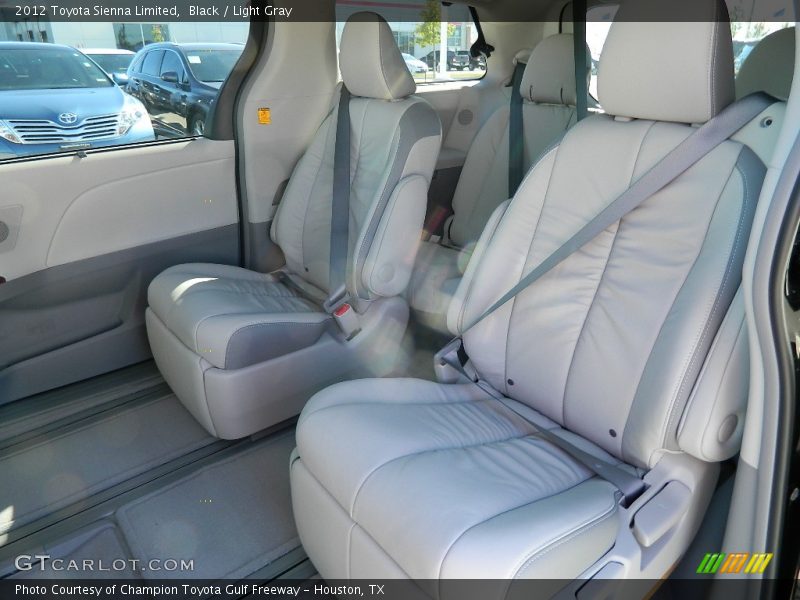 Black / Light Gray 2012 Toyota Sienna Limited