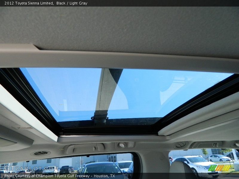 Black / Light Gray 2012 Toyota Sienna Limited