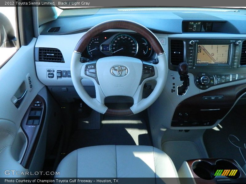 Black / Light Gray 2012 Toyota Sienna Limited