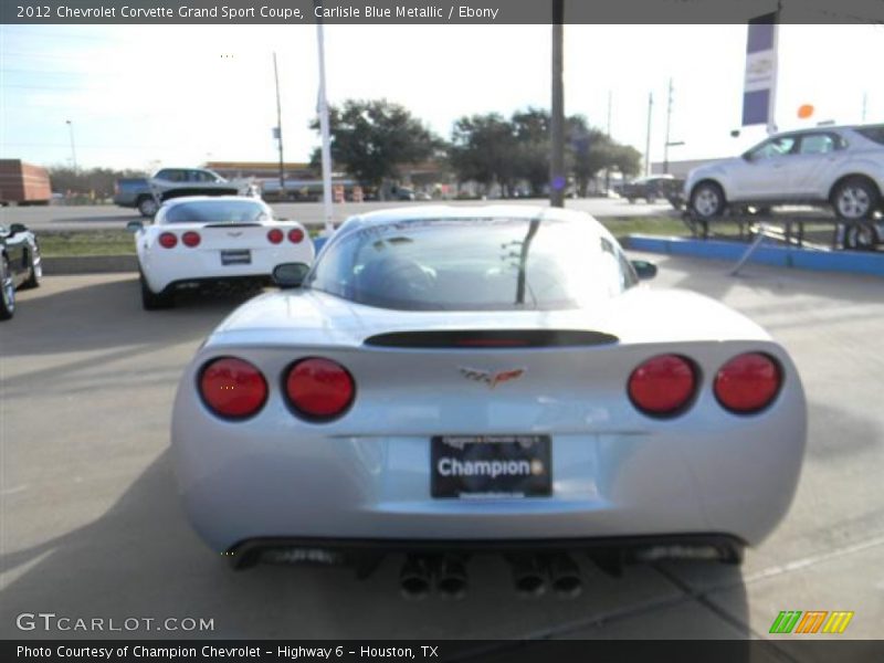 Carlisle Blue Metallic / Ebony 2012 Chevrolet Corvette Grand Sport Coupe