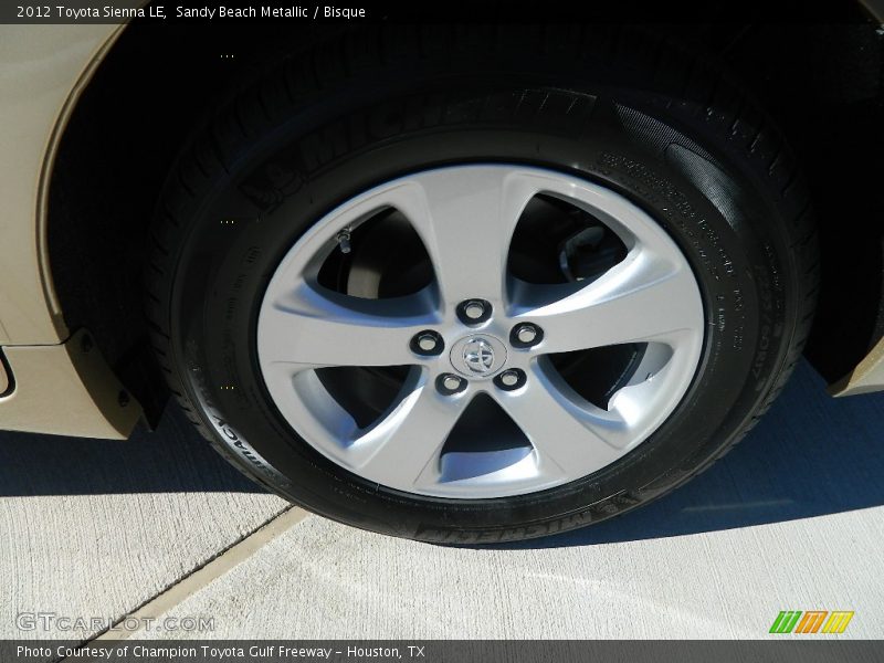 Sandy Beach Metallic / Bisque 2012 Toyota Sienna LE