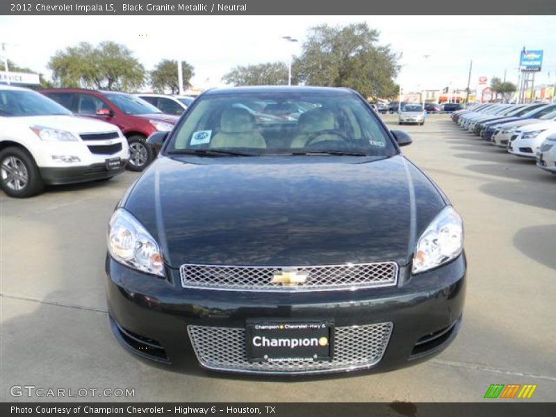 Black Granite Metallic / Neutral 2012 Chevrolet Impala LS