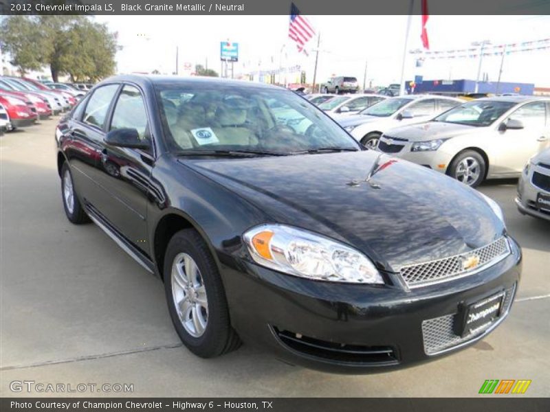 Black Granite Metallic / Neutral 2012 Chevrolet Impala LS