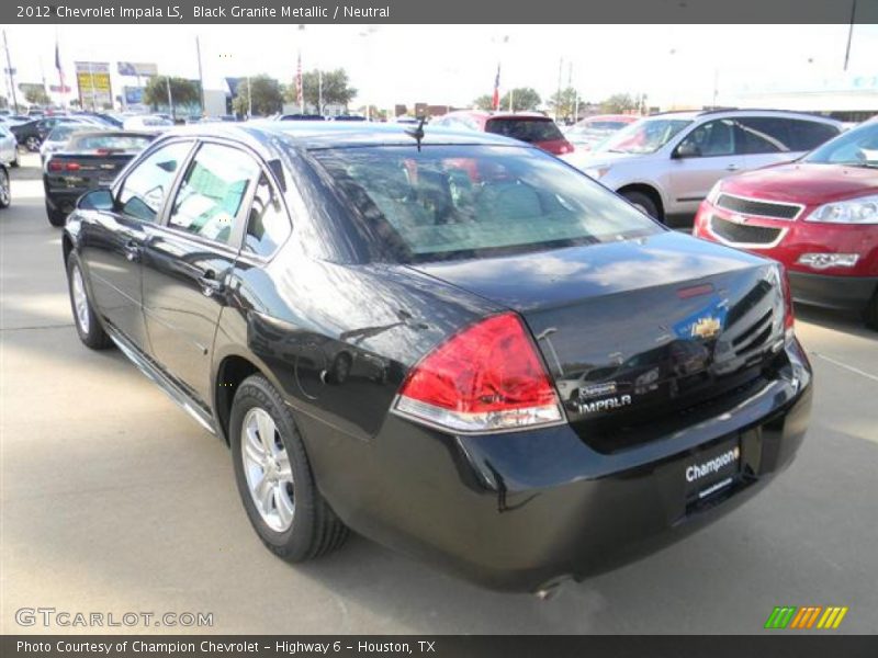 Black Granite Metallic / Neutral 2012 Chevrolet Impala LS