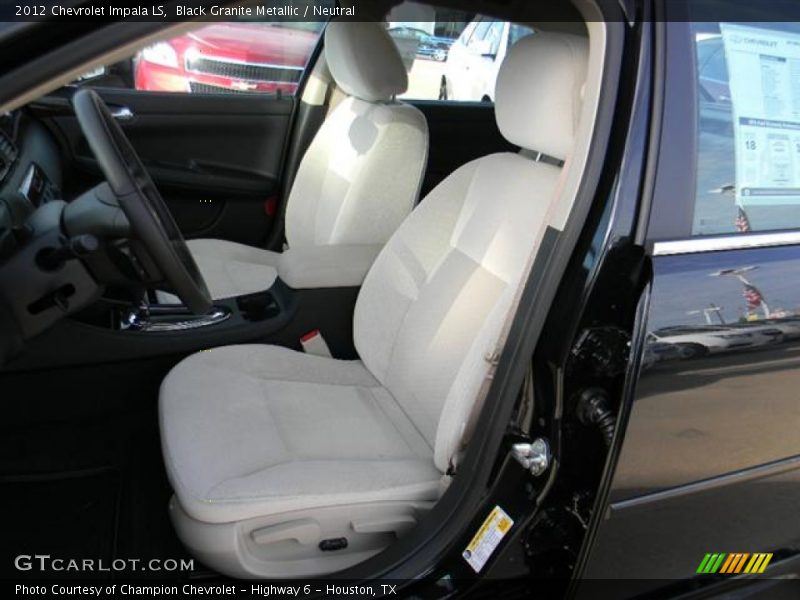 Black Granite Metallic / Neutral 2012 Chevrolet Impala LS