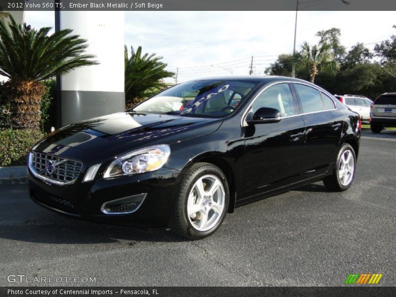 Ember Black Metallic / Soft Beige 2012 Volvo S60 T5
