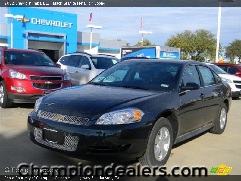 Black Granite Metallic / Ebony 2012 Chevrolet Impala LS