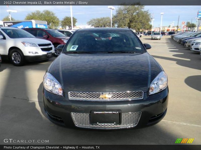 Black Granite Metallic / Ebony 2012 Chevrolet Impala LS