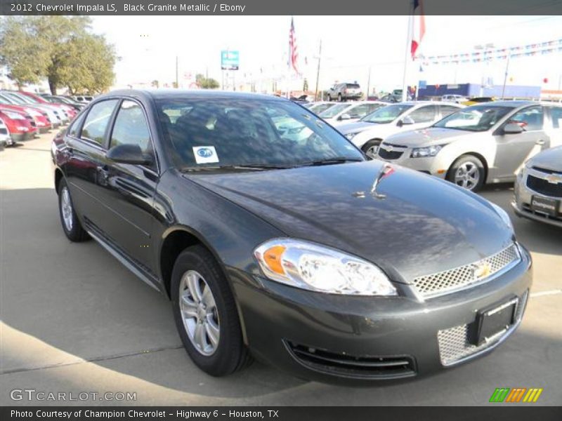 Black Granite Metallic / Ebony 2012 Chevrolet Impala LS