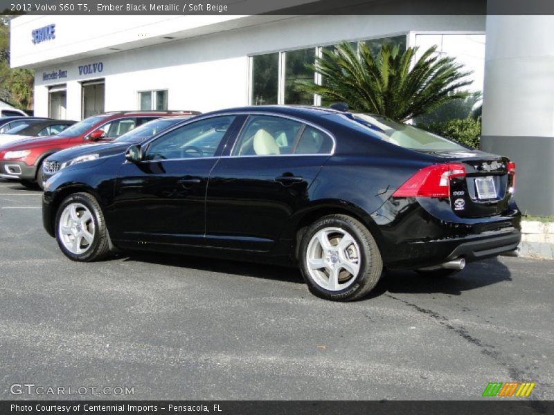 Ember Black Metallic / Soft Beige 2012 Volvo S60 T5