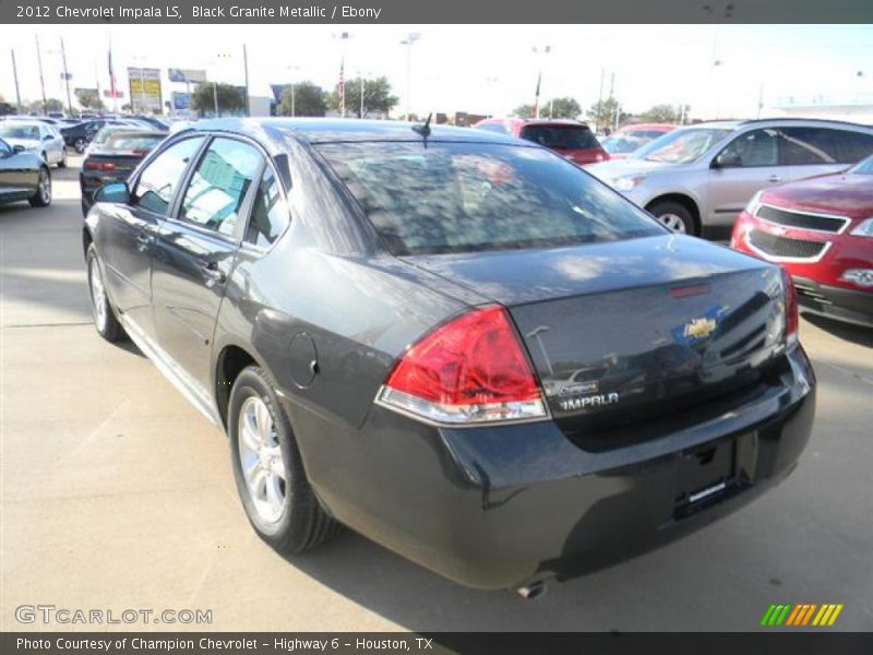 Black Granite Metallic / Ebony 2012 Chevrolet Impala LS