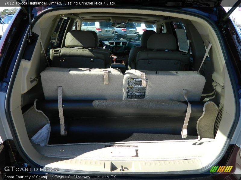 Sizzling Crimson Mica / Black 2012 Toyota Highlander Limited