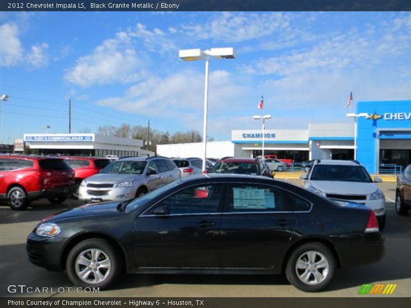 Black Granite Metallic / Ebony 2012 Chevrolet Impala LS